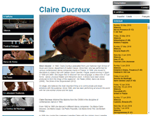Tablet Screenshot of claireducreux.com